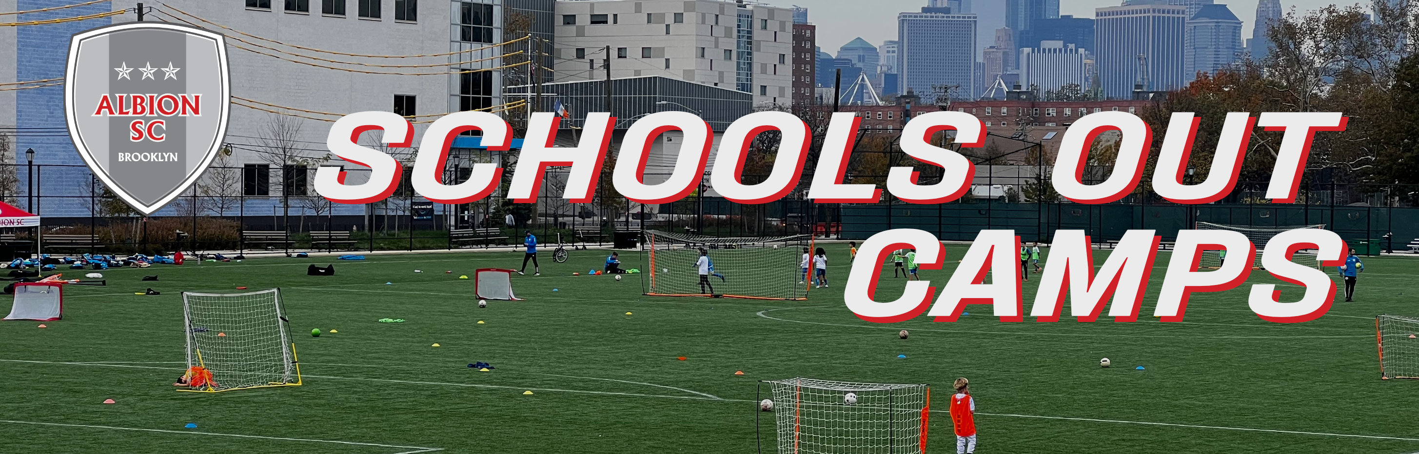 school's out camp banner